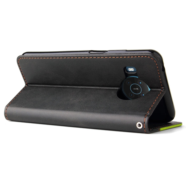 For Nokia X10 / X20 Business Stitching-Color Horizontal Flip PU Leather Case with Holder & Card Slots & Photo Frame