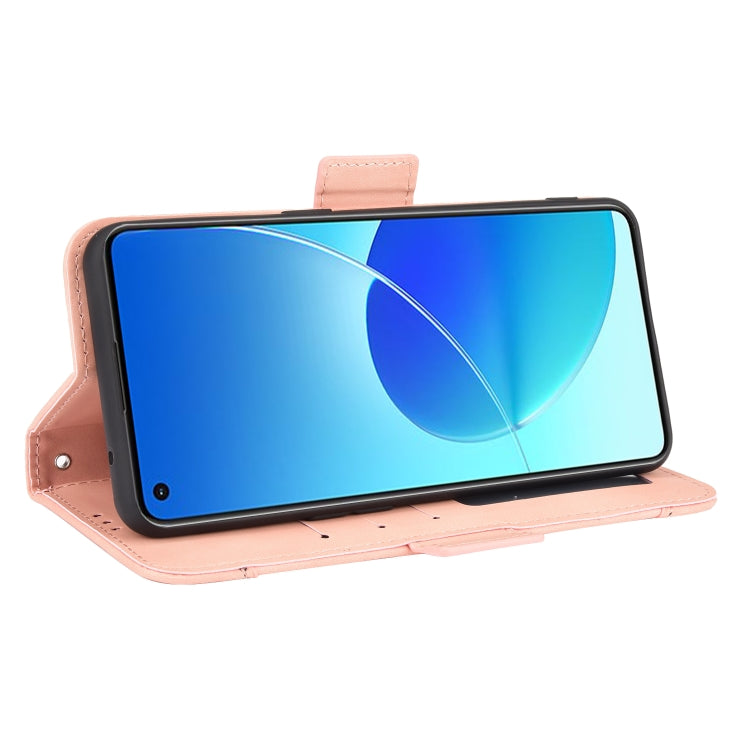 For OPPO Reno6 4G Skin Feel Calf Pattern Horizontal Flip Leather Case with Holder & Card Slots & Photo Frame