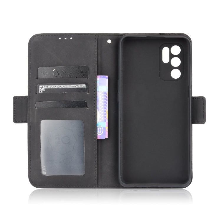 For OPPO Reno6 4G Skin Feel Calf Pattern Horizontal Flip Leather Case with Holder & Card Slots & Photo Frame