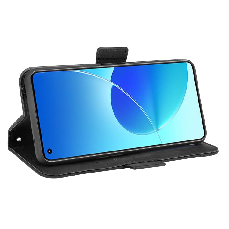 For OPPO Reno6 4G Skin Feel Calf Pattern Horizontal Flip Leather Case with Holder & Card Slots & Photo Frame