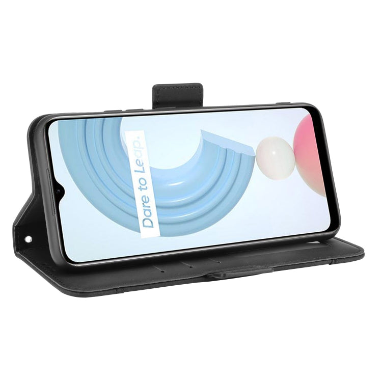 For OPPO Realme C21Y Skin Feel Calf Pattern Horizontal Flip Leather Case with Holder & Card Slots & Photo Frame