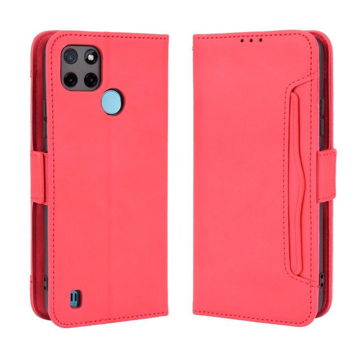 For OPPO Realme C21Y Skin Feel Calf Pattern Horizontal Flip Leather Case with Holder & Card Slots & Photo Frame