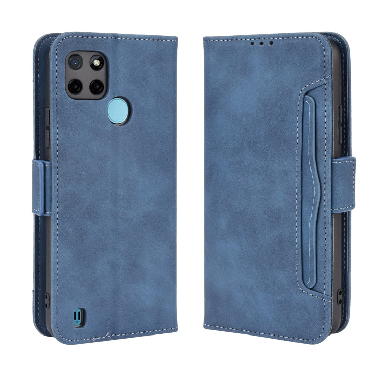 For OPPO Realme C21Y Skin Feel Calf Pattern Horizontal Flip Leather Case with Holder & Card Slots & Photo Frame