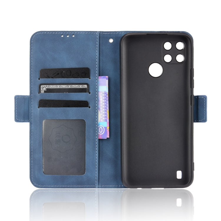 For OPPO Realme C21Y Skin Feel Calf Pattern Horizontal Flip Leather Case with Holder & Card Slots & Photo Frame