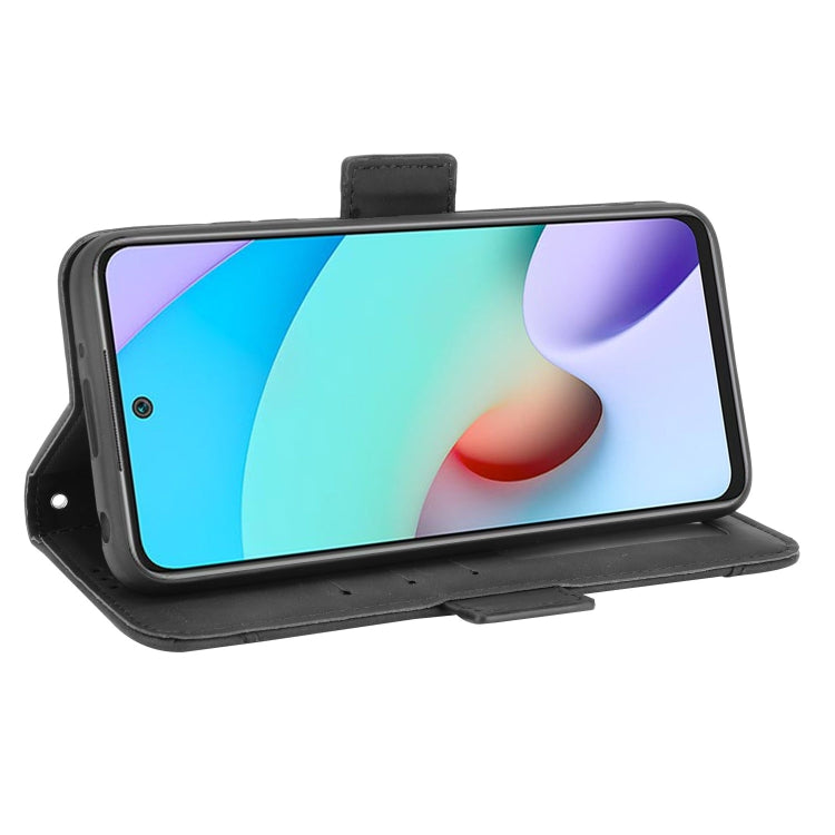 For Xiaomi Redmi 10 Skin Feel Calf Pattern Horizontal Flip Leather Case with Holder & Card Slots & Photo Frame