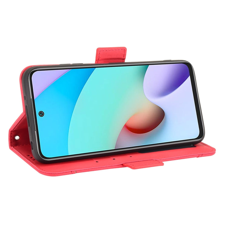 For Xiaomi Redmi 10 Skin Feel Calf Pattern Horizontal Flip Leather Case with Holder & Card Slots & Photo Frame