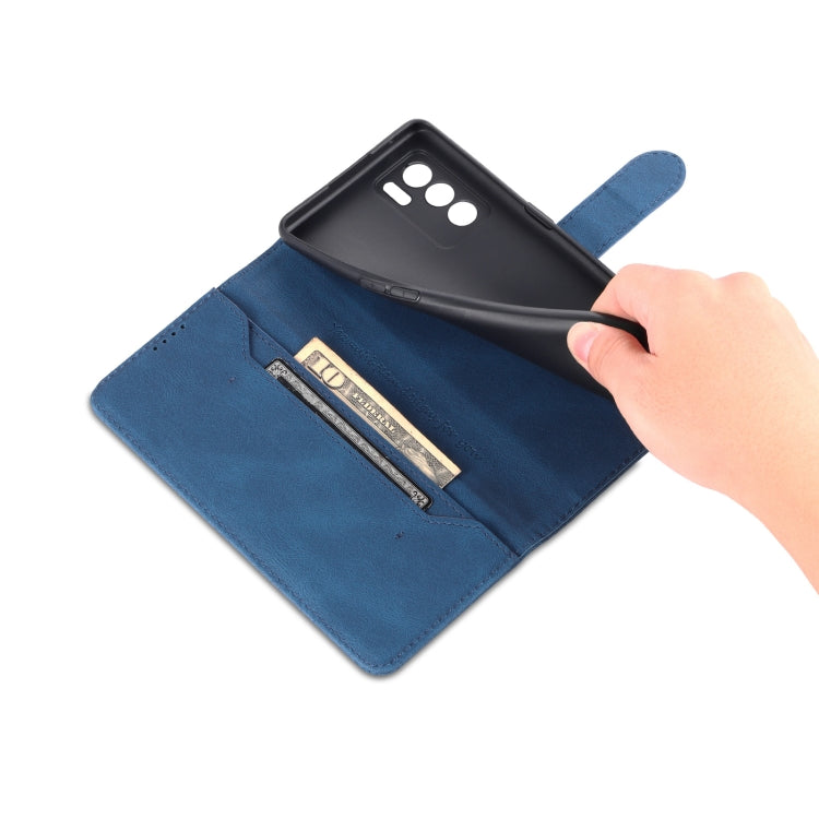 For OPPO Reno6 5G AZNS Dream II Skin Feel PU+TPU Horizontal Flip Leather Case with Holder & Card Slots & Wallet