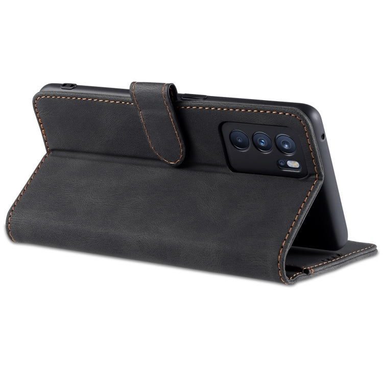 For OPPO Reno6 Pro 5G AZNS Dream II Skin Feel PU+TPU Horizontal Flip Leather Case with Holder & Card Slots & Wallet