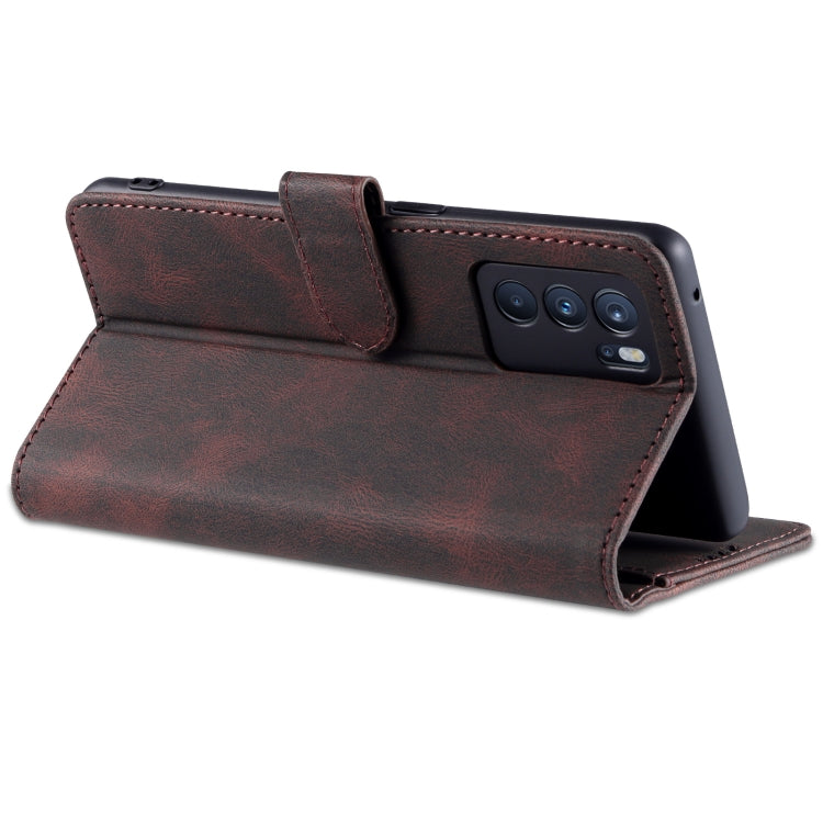 For OPPO Reno6 Pro 5G AZNS Dream II Skin Feel PU+TPU Horizontal Flip Leather Case with Holder & Card Slots & Wallet