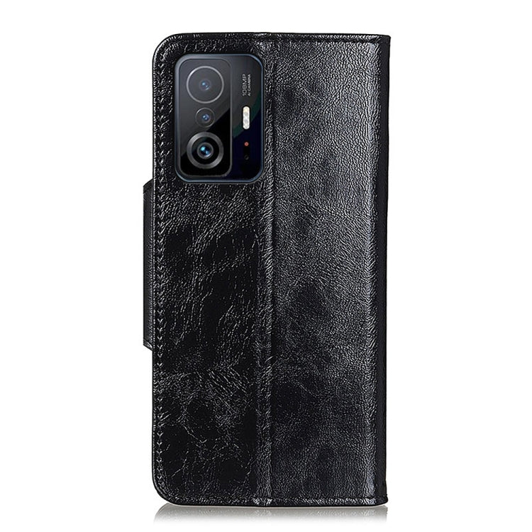 For Xiaomi Mi 11T Pro Crazy Horse Texture Magnetic Buckle Horizontal Flip Leather Case with Holder & 6-Card Slots & Wallet