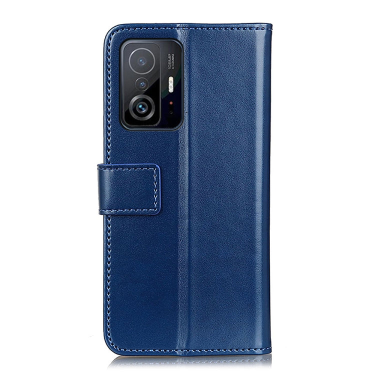 For Xiaomi Mi 11T Pro 3-Color Pearl Texture Magnetic Buckle Horizontal Flip PU Leather Case with Card Slots & Wallet & Holder