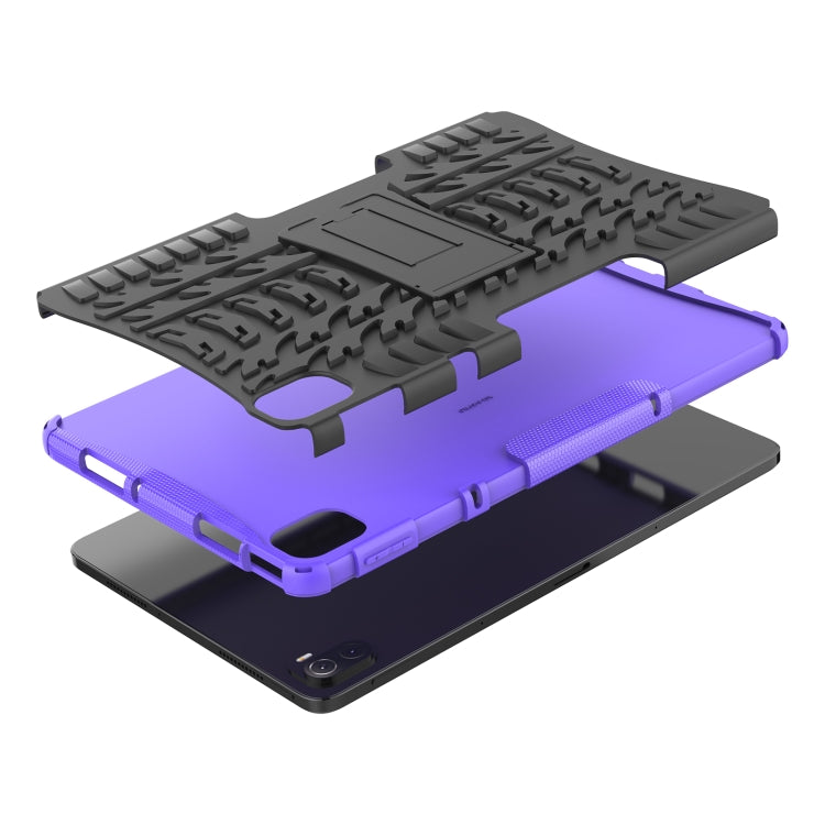 Tire Texture TPU + PC Shockproof Case with Holder For Xiaomi Pad 5 / 5 Pro