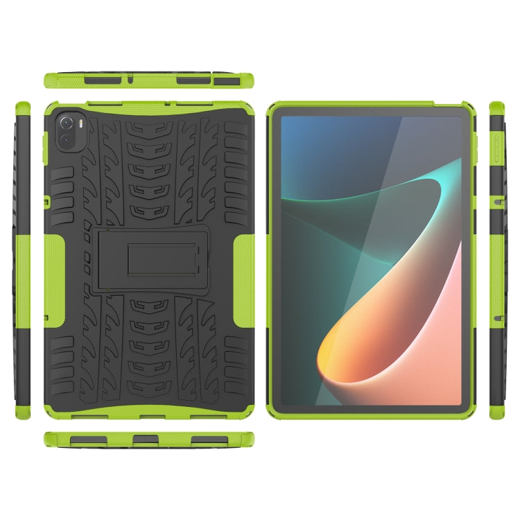 Tire Texture TPU + PC Shockproof Case with Holder For Xiaomi Pad 5 / 5 Pro