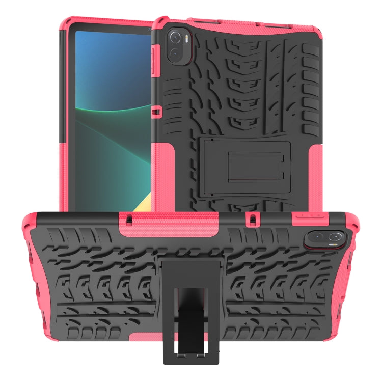 Tire Texture TPU + PC Shockproof Case with Holder For Xiaomi Pad 5 / 5 Pro