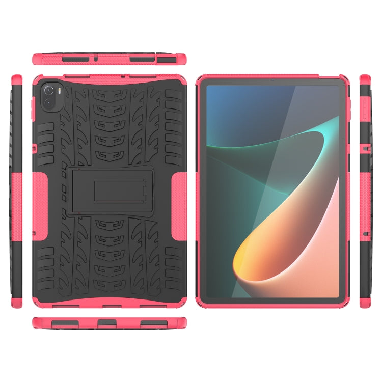 Tire Texture TPU + PC Shockproof Case with Holder For Xiaomi Pad 5 / 5 Pro