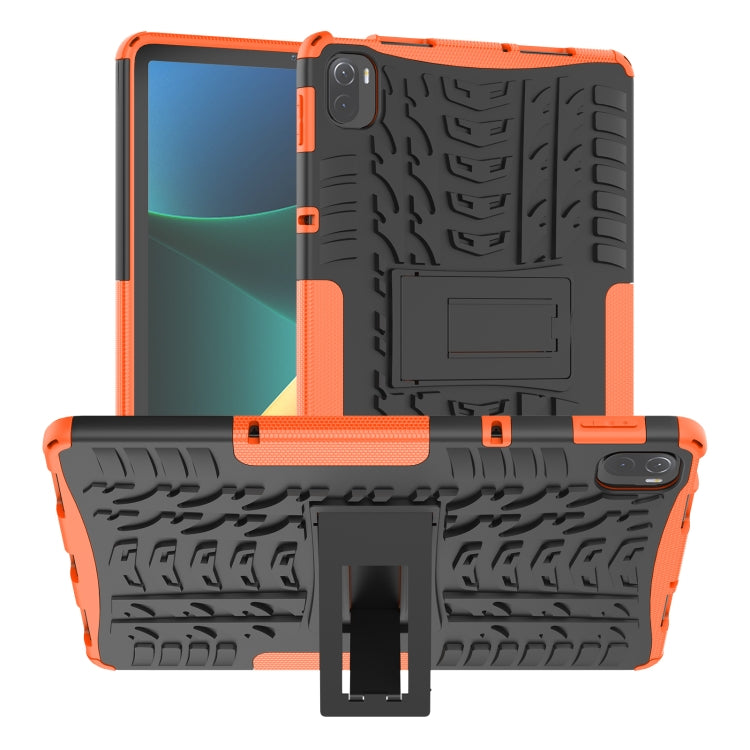 Tire Texture TPU + PC Shockproof Case with Holder For Xiaomi Pad 5 / 5 Pro