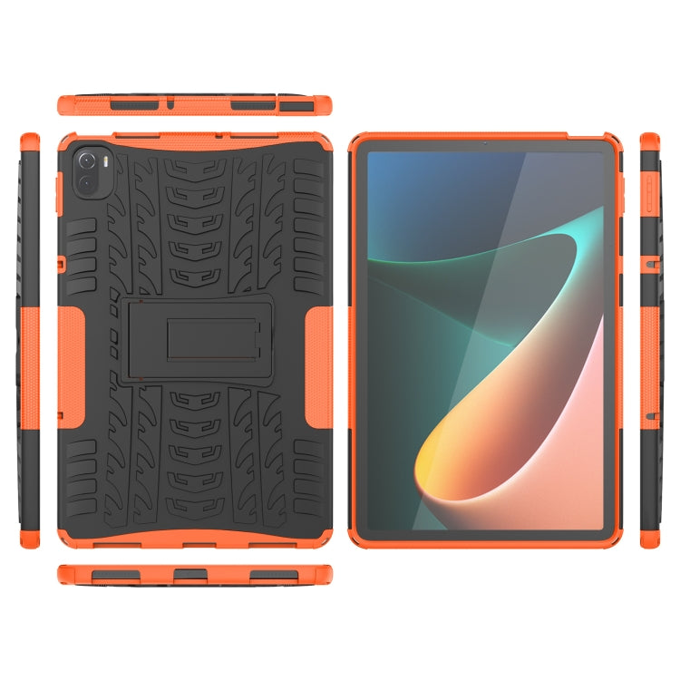 Tire Texture TPU + PC Shockproof Case with Holder For Xiaomi Pad 5 / 5 Pro