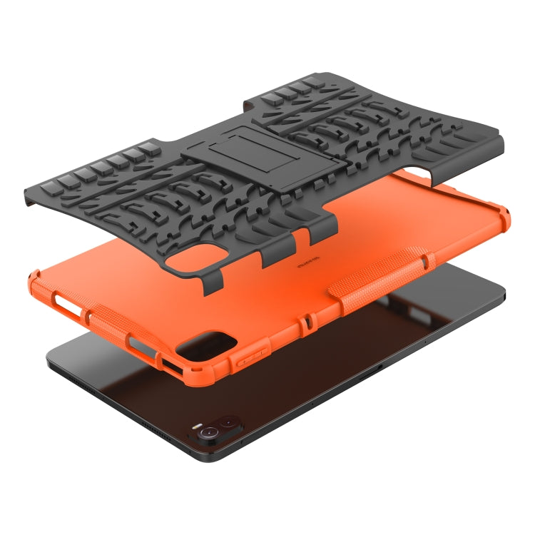 Tire Texture TPU + PC Shockproof Case with Holder For Xiaomi Pad 5 / 5 Pro