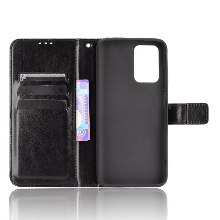 For Xiaomi Redmi 10 Crazy Horse Texture Horizontal Flip Leather Case with Holder & Card Slots & Lanyard