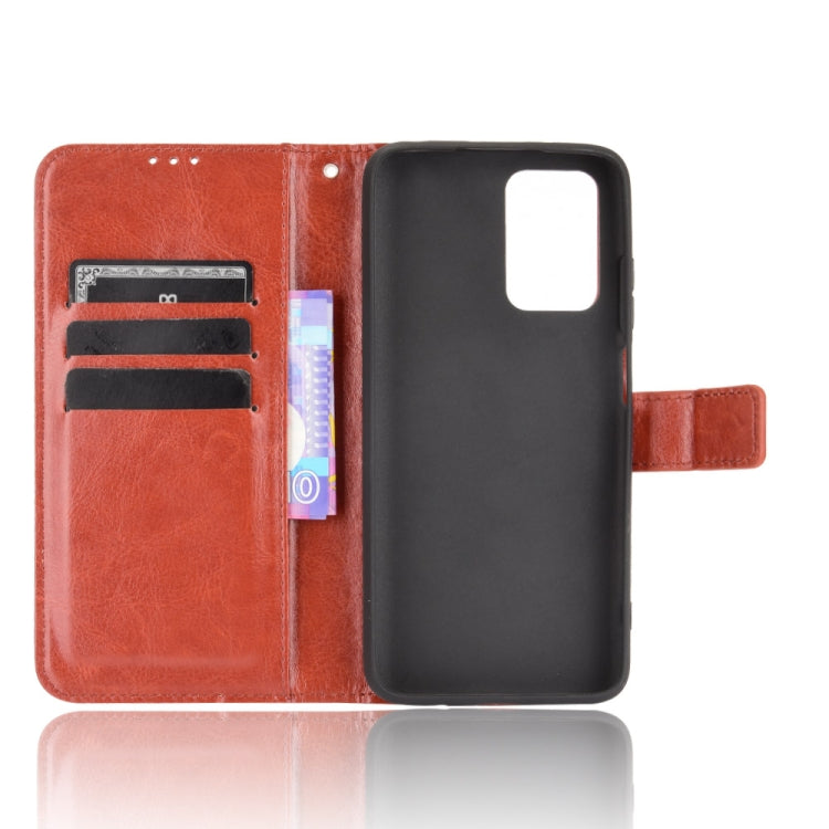 For Xiaomi Redmi 10 Crazy Horse Texture Horizontal Flip Leather Case with Holder & Card Slots & Lanyard