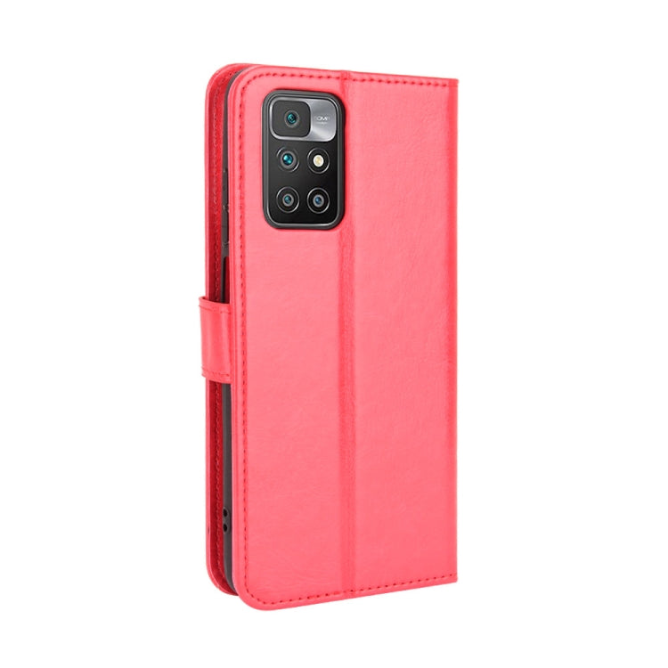 For Xiaomi Redmi 10 Crazy Horse Texture Horizontal Flip Leather Case with Holder & Card Slots & Lanyard