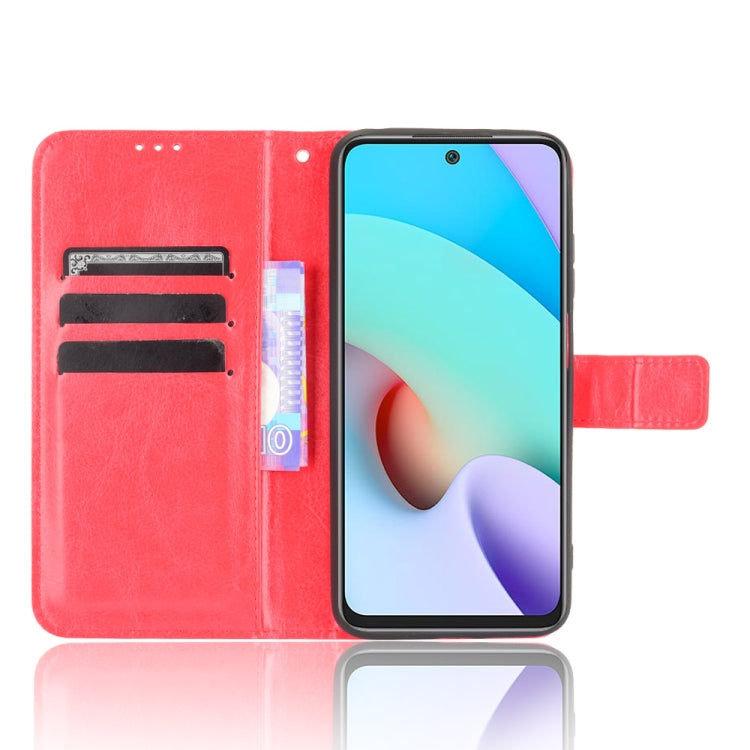 For Xiaomi Redmi 10 Crazy Horse Texture Horizontal Flip Leather Case with Holder & Card Slots & Lanyard