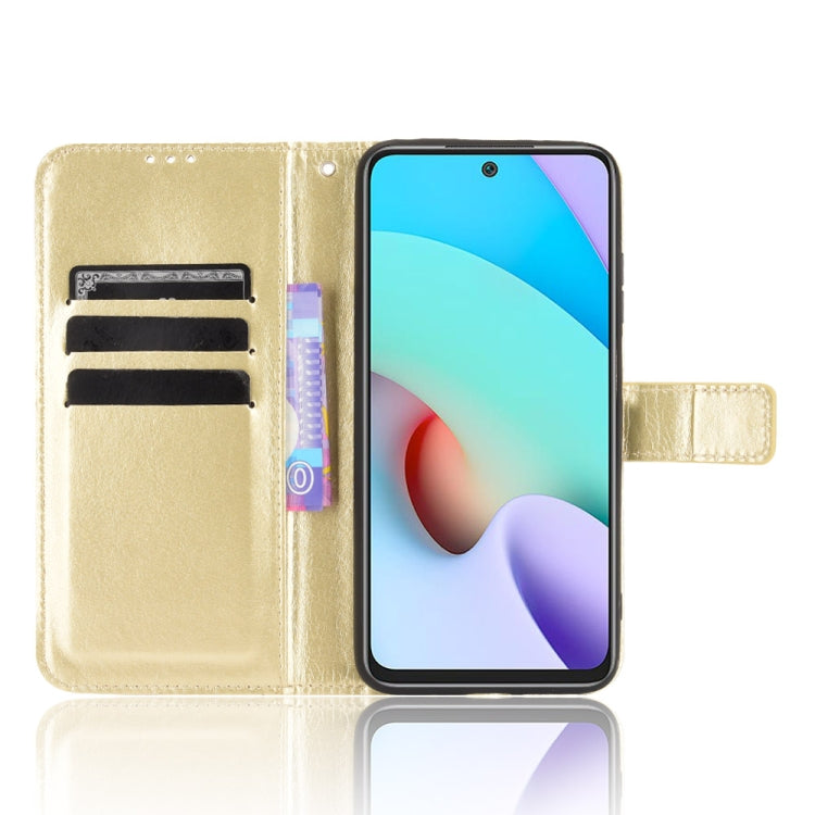 For Xiaomi Redmi 10 Crazy Horse Texture Horizontal Flip Leather Case with Holder & Card Slots & Lanyard