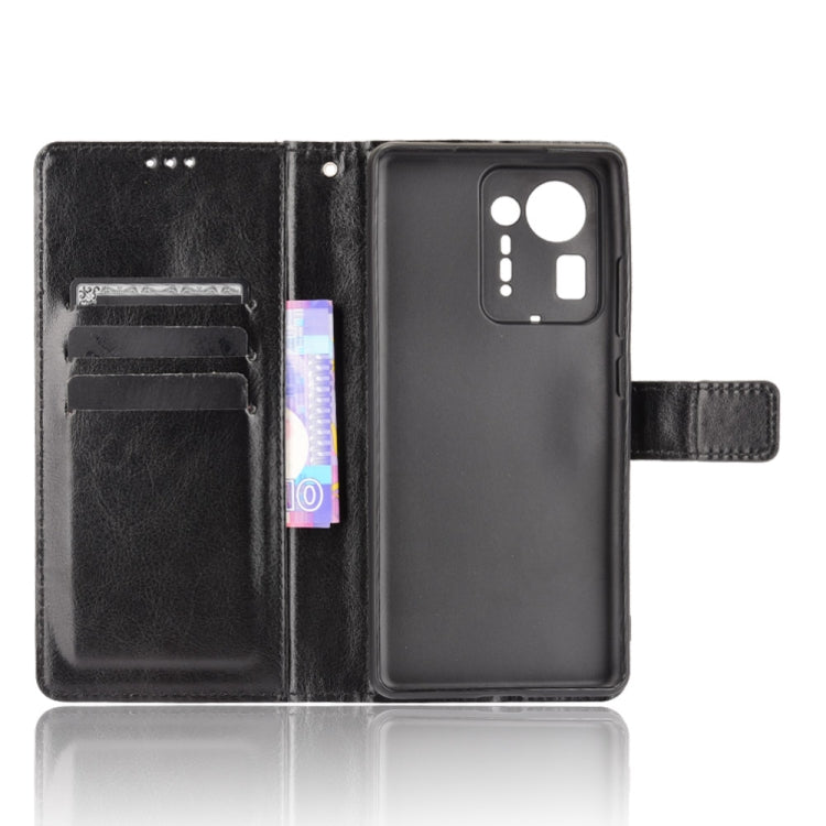 For Xiaomi Mi Mix 4 Crazy Horse Texture Horizontal Flip Leather Case with Holder & Card Slots & Lanyard