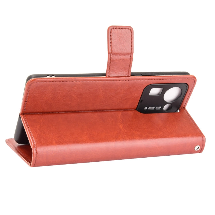 For Xiaomi Mi Mix 4 Crazy Horse Texture Horizontal Flip Leather Case with Holder & Card Slots & Lanyard