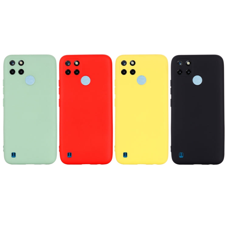 For OPPO Realme C21Y Foreign Version Solid Color Liquid Silicone Dropproof Full Coverage Protective Case