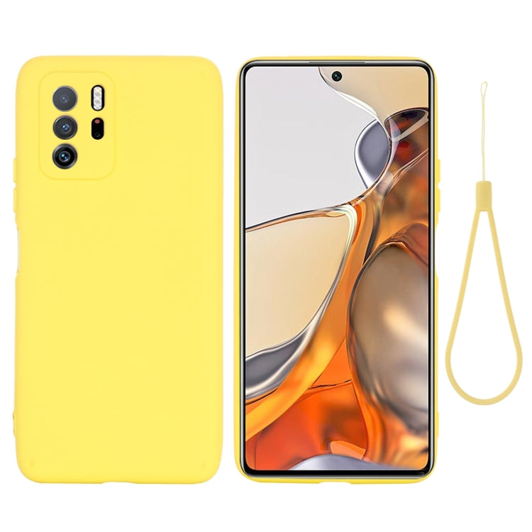 For Xiaomi Redmi Note 10 Pro 5G CN Version / Poco X3 GT 5G Solid Color Liquid Silicone Dropproof Full Coverage Protective Case