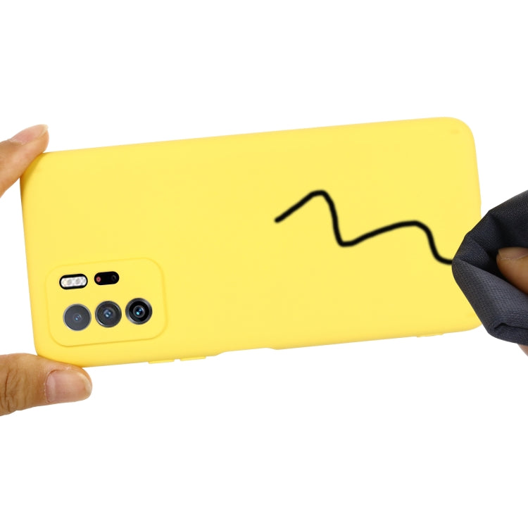 For Xiaomi Redmi Note 10 Pro 5G CN Version / Poco X3 GT 5G Solid Color Liquid Silicone Dropproof Full Coverage Protective Case