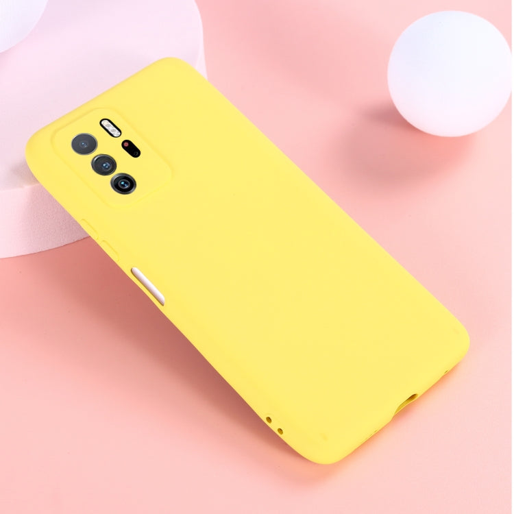 For Xiaomi Redmi Note 10 Pro 5G CN Version / Poco X3 GT 5G Solid Color Liquid Silicone Dropproof Full Coverage Protective Case
