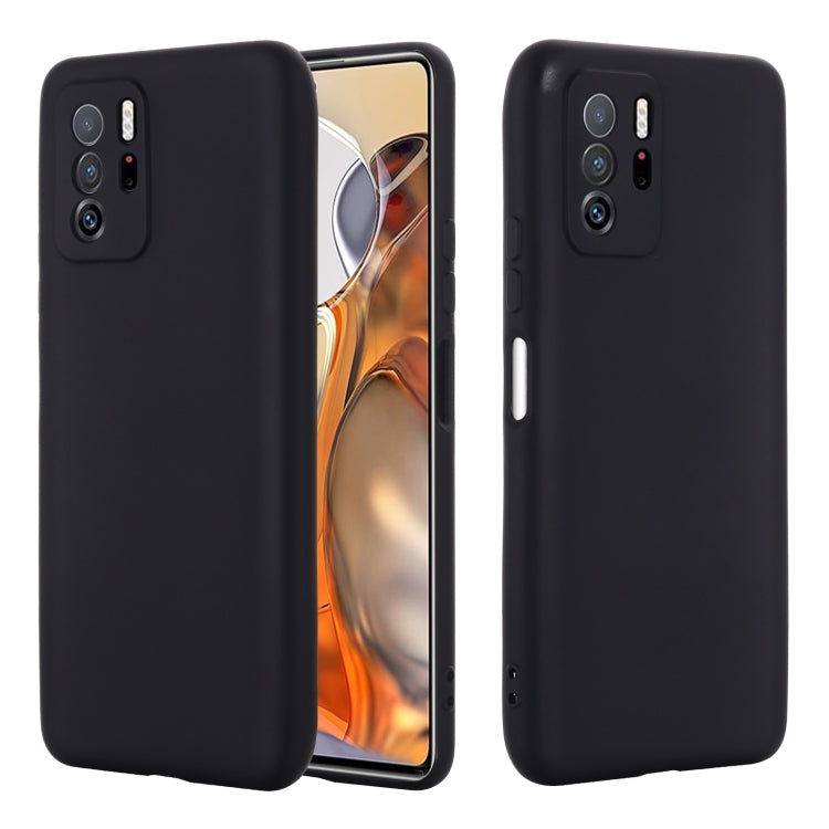 For Xiaomi Redmi Note 10 Pro 5G CN Version / Poco X3 GT 5G Solid Color Liquid Silicone Dropproof Full Coverage Protective Case