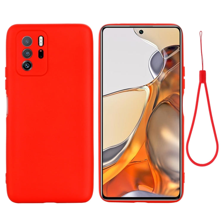 For Xiaomi Redmi Note 10 Pro 5G CN Version / Poco X3 GT 5G Solid Color Liquid Silicone Dropproof Full Coverage Protective Case