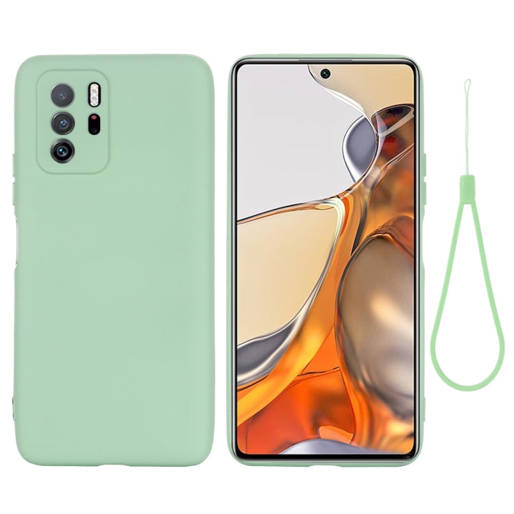 For Xiaomi Redmi Note 10 Pro 5G CN Version / Poco X3 GT 5G Solid Color Liquid Silicone Dropproof Full Coverage Protective Case