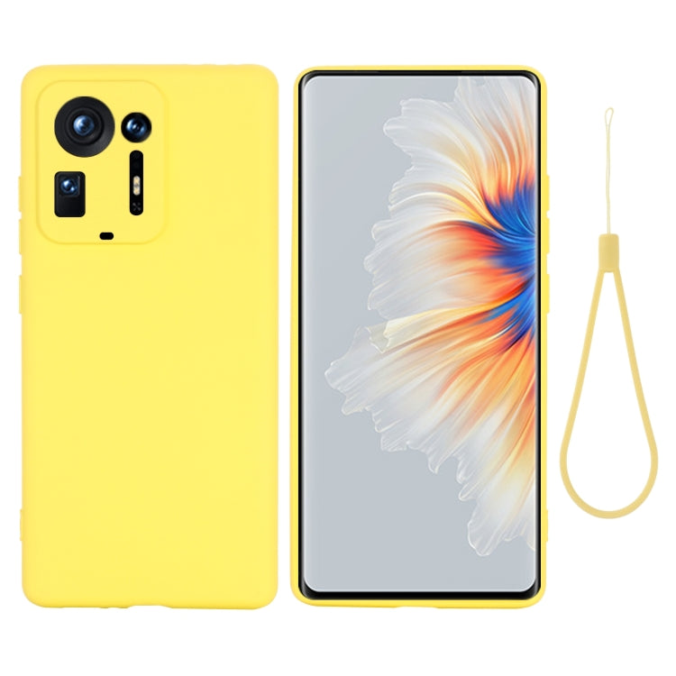For Xiaomi Mix 4 Solid Color Liquid Silicone Dropproof Full Coverage Protective Case