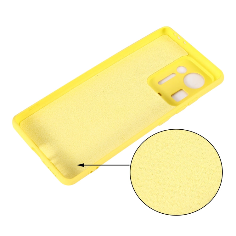 For Xiaomi Mix 4 Solid Color Liquid Silicone Dropproof Full Coverage Protective Case