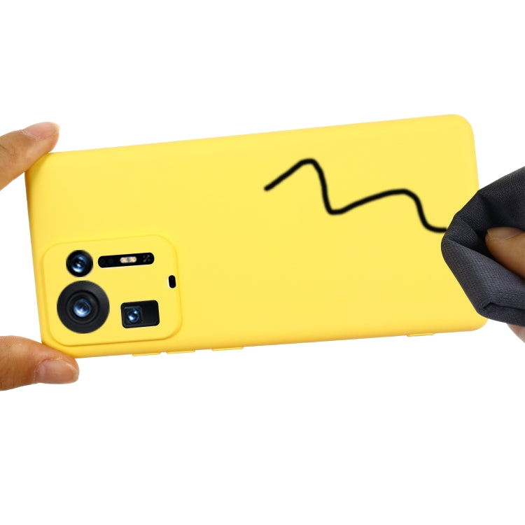 For Xiaomi Mix 4 Solid Color Liquid Silicone Dropproof Full Coverage Protective Case