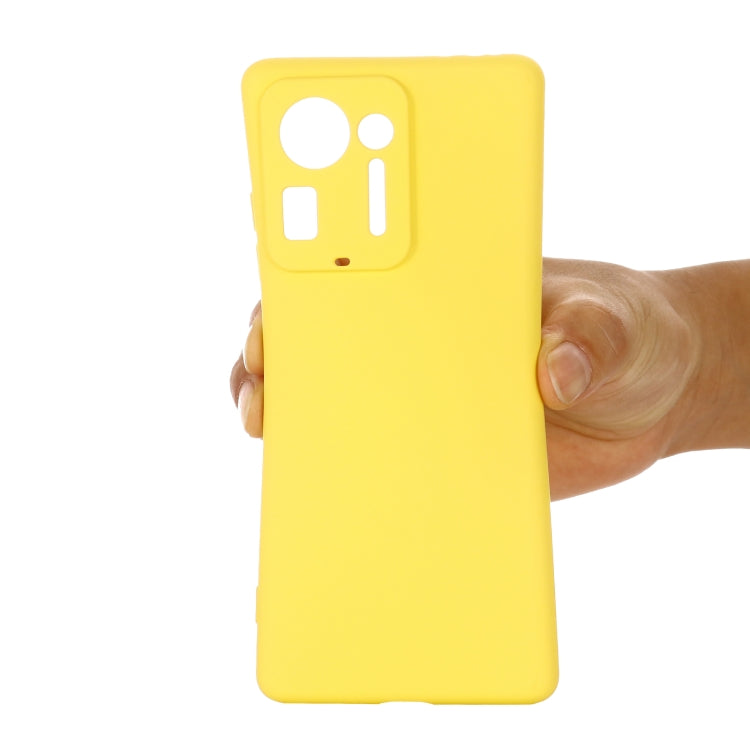 For Xiaomi Mix 4 Solid Color Liquid Silicone Dropproof Full Coverage Protective Case