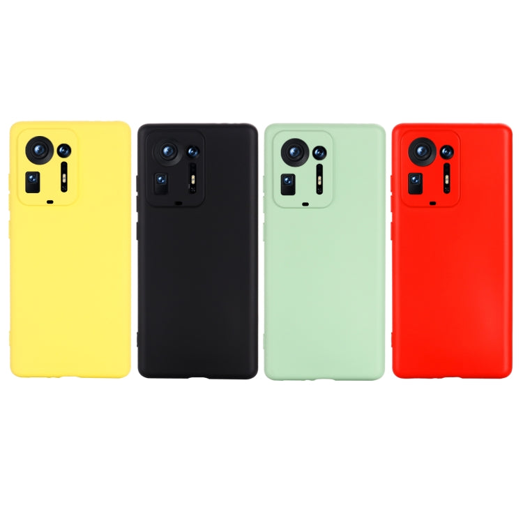For Xiaomi Mix 4 Solid Color Liquid Silicone Dropproof Full Coverage Protective Case