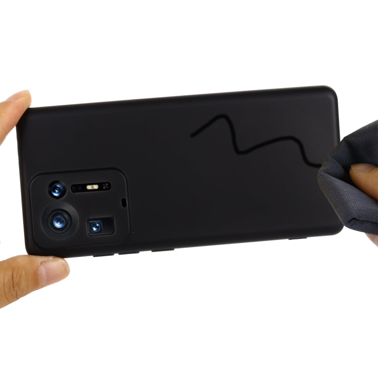 For Xiaomi Mix 4 Solid Color Liquid Silicone Dropproof Full Coverage Protective Case