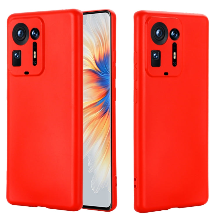 For Xiaomi Mix 4 Solid Color Liquid Silicone Dropproof Full Coverage Protective Case
