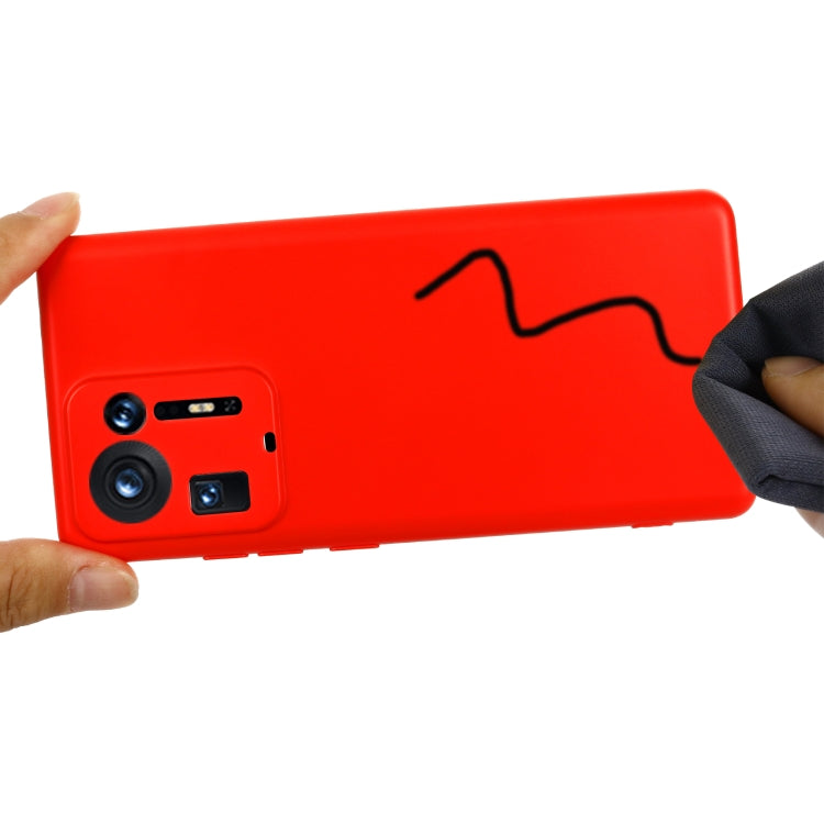 For Xiaomi Mix 4 Solid Color Liquid Silicone Dropproof Full Coverage Protective Case