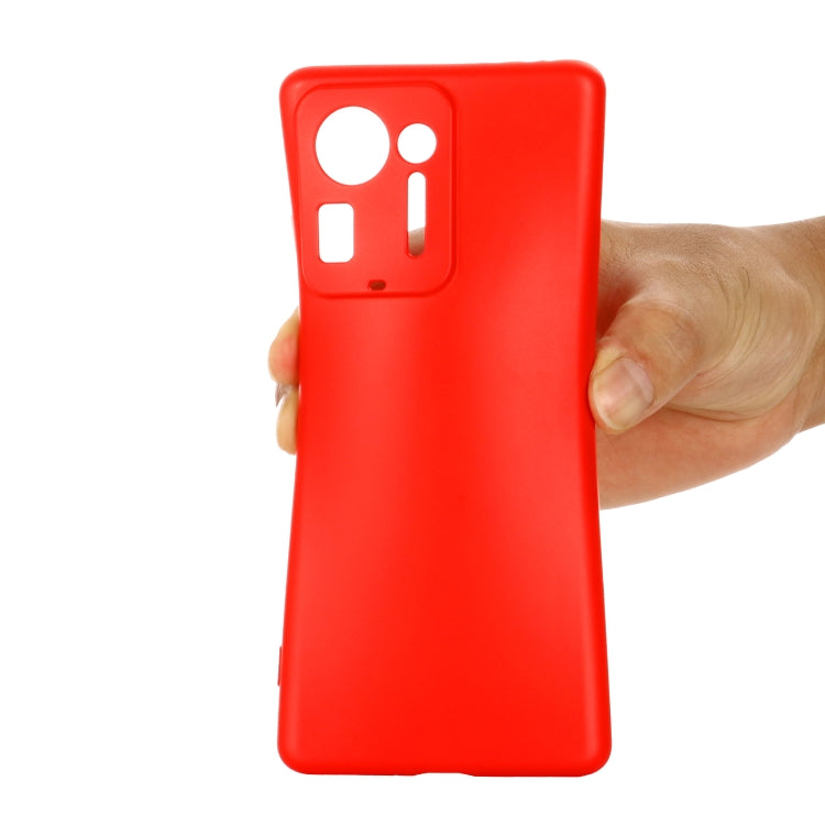 For Xiaomi Mix 4 Solid Color Liquid Silicone Dropproof Full Coverage Protective Case