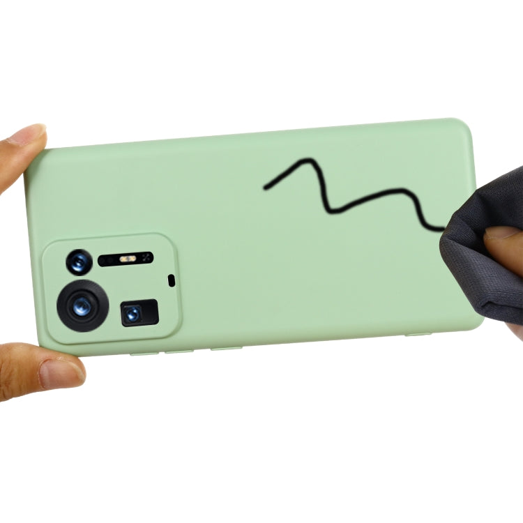 For Xiaomi Mix 4 Solid Color Liquid Silicone Dropproof Full Coverage Protective Case