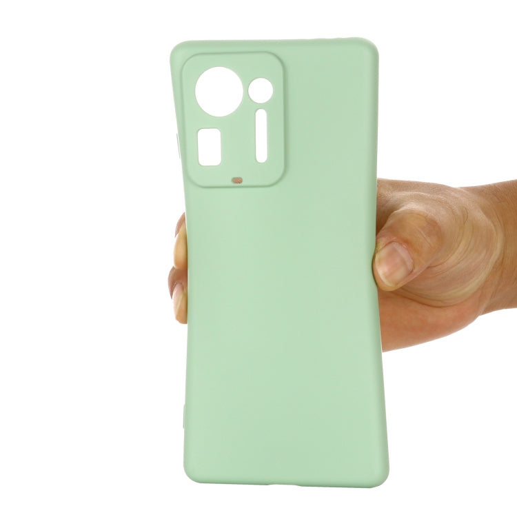 For Xiaomi Mix 4 Solid Color Liquid Silicone Dropproof Full Coverage Protective Case