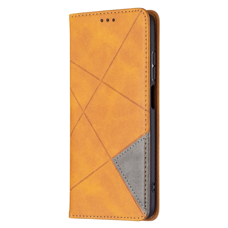 For Xiaomi Redmi 10 Rhombus Texture Horizontal Flip Magnetic Leather Case with Holder & Card Slots