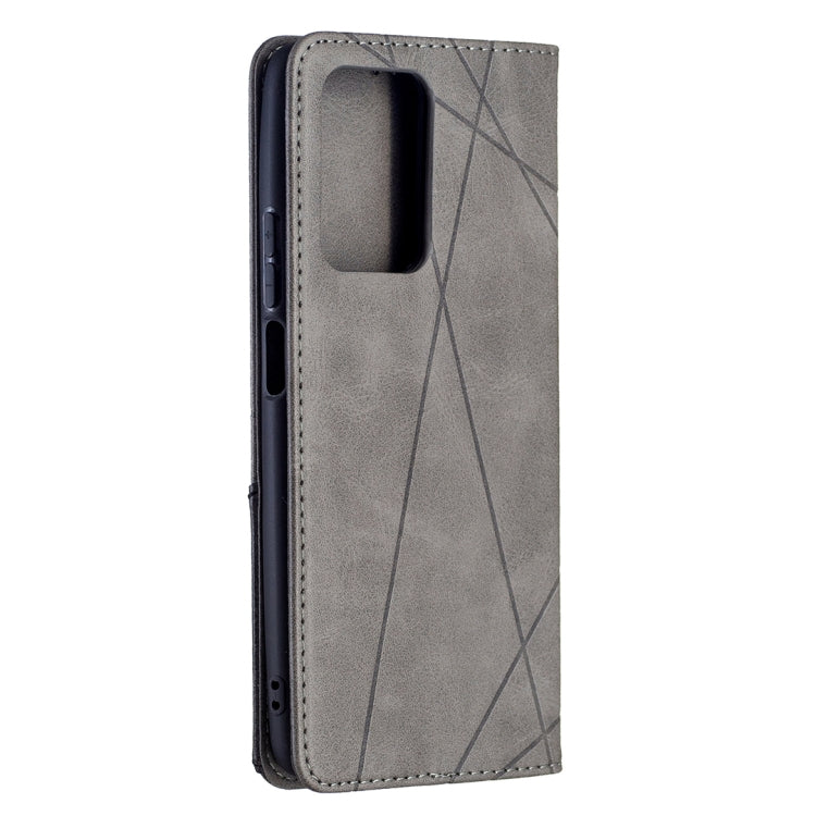 For Xiaomi Mi 11T Rhombus Texture Horizontal Flip Magnetic Leather Case with Holder & Card Slots