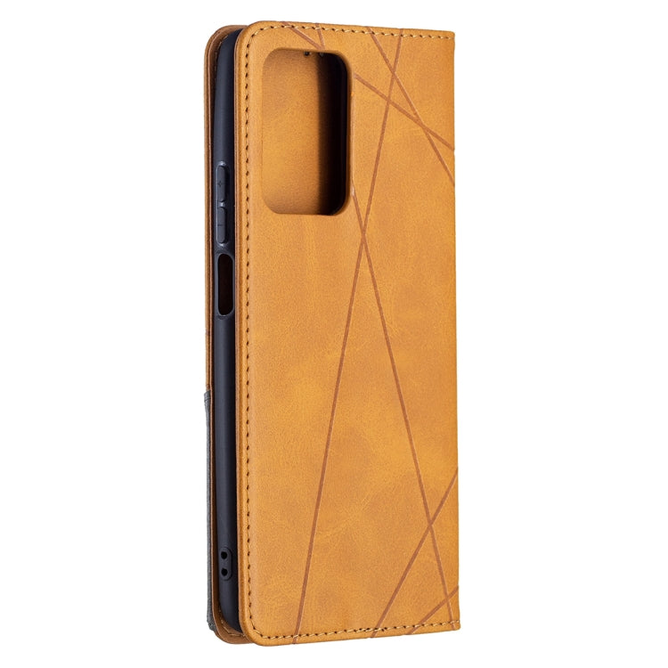 For Xiaomi Mi 11T Rhombus Texture Horizontal Flip Magnetic Leather Case with Holder & Card Slots
